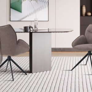 Stoel 'Mahi' Draaibaar Stof Ote Share Poivre