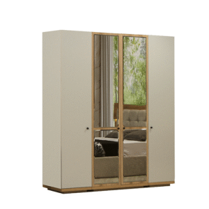 Belen 4-deurs Kleerkast met Spiegel