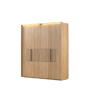 Milano 4-deurs Houten Kleerkast